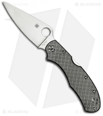 Spyderco "R" Nishijin Folding Knife Glass Fiber Handle (3.5" Satin Plain) C67GFP 3 Spyderco "R" Nishijin Folding Knife Glass Fiber Handle (3.5" Satin Plain) C67GFP