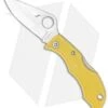 Spyderco Ladybug 3 Salt Knife Yellow FRN (1.94" Satin) LYLP3 -Spyderco Sales spyderco ladybug salt lylp3 BHQ 4197 jr