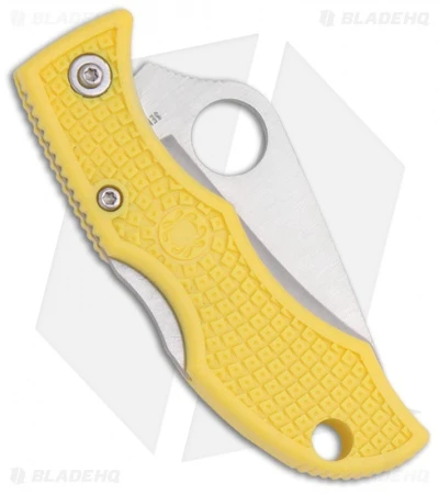 Spyderco Ladybug 3 Salt Knife Yellow FRN (1.94" Satin) LYLP3 4 Spyderco Ladybug 3 Salt Knife Yellow FRN (1.94" Satin) LYLP3 - Image 2