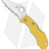 Spyderco Ladybug 3 Salt Knife Yellow FRN (1.94" Satin Serr) LYLS3