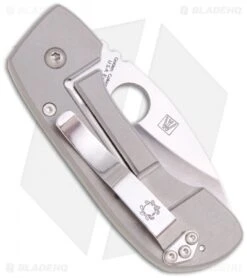 Spyderco Leafstorm Frame Lock Knife Titanium/Natural G-10 (2.44" Satin) C128GP -Spyderco Sales spyderco leafstorm c128gp back