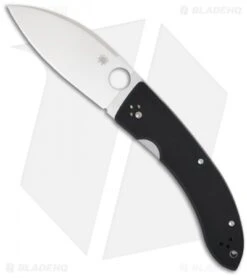 Spyderco Lum Large Chinese Folder Knife Black G-10 (3.75" Satin) C143GP