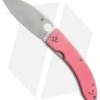 Spyderco Lum Large Chinese Folder Knife Pink G-10 (3.75" Satin) C143GPNP -Spyderco Sales spyderco lum chinese pink c143gpnp