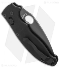 Spyderco Manix 2 Knife Tactical G-10 (3.375" Black) C101GPBBK2 -Spyderco Sales spyderco manix 2 c101gpbbk2 side