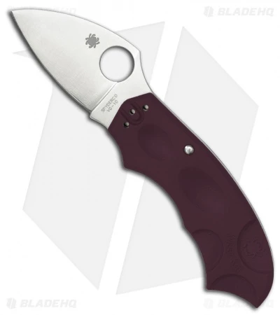 Spyderco Meerkat Knife Burgundy FRN (2" Satin Plain) C64JPBRG 3 Spyderco Meerkat Knife Burgundy FRN (2" Satin Plain) C64JPBRG