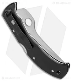 Spyderco Masaad Ayoob Lockback Knife Black Aluminum (3.6" Satin Serr) C60S 7 Spyderco Masaad Ayoob Lockback Knife Black Aluminum (3.6" Satin Serr) C60S -Spyderco Sales spyderco masaad ayoob satin serr c60s BHQ 9538 er side