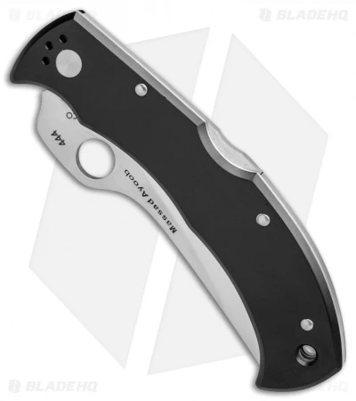 Spyderco Masaad Ayoob Lockback Knife Black Aluminum (3.6" Satin Serr) C60S 4 Spyderco Masaad Ayoob Lockback Knife Black Aluminum (3.6" Satin Serr) C60S - Image 2