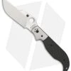 Spyderco Navaja Knife W/ Carbon Fiber (3.875" Satin Plain) C147CFP -Spyderco Sales spyderco navaja c147cf
