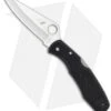 Spyderco Pacific Salt H-1 Knife C91PBK Black FRN (3.81" Satin) -Spyderco Sales spyderco pacific c91pbk bhq 8214 jr