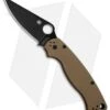 Spyderco Paramilitary 2 Knife Brown G-10 (3.4" Black S35VN) C81GPBNBK2 -Spyderco Sales spyderco paralimitary 2 brown Black C81GPBNBK2 BHQ 92723 jr black hardware