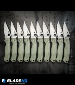 Spyderco M4 Paramilitary 2 Knife Natural G-10 (3.4" Satin) C81GM4P2 Exclusive 12 Spyderco M4 Paramilitary 2 Knife Natural G-10 (3.4" Satin) C81GM4P2 Exclusive -Spyderco Sales spyderco paramilitary 2 natural g10 line steel dl