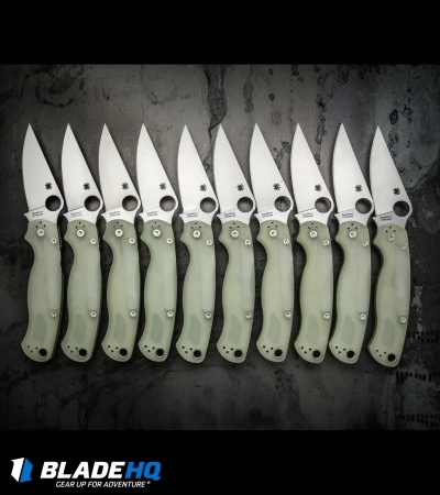 Spyderco M4 Paramilitary 2 Knife Natural G-10 (3.4" Satin) C81GM4P2 Exclusive 6 Spyderco M4 Paramilitary 2 Knife Natural G-10 (3.4" Satin) C81GM4P2 Exclusive - Image 4