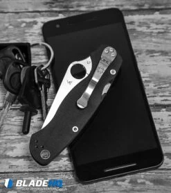 Spyderco Paramilitary 2 Left Handed Knife G-10 (3.4" Satin S45VN) C81GPLE2 -Spyderco Sales spyderco pm2 left handed C81GPLE2 BHQ 50821 dl