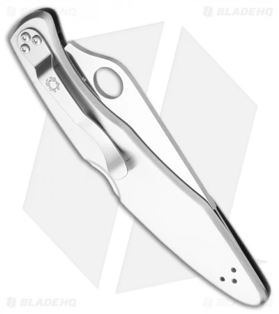 Spyderco Police Stainless Steel Folding Knife C07S (4.125" Satin Full Serr) 4 Spyderco Police Stainless Steel Folding Knife C07S (4.125" Satin Full Serr) - Image 2