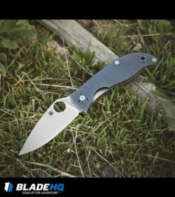 Spyderco Polestar Liner Lock Knife Gray G-10 (3.3" Satin) C220GPGY -Spyderco Sales spyderco polstar gray g10 C220GPGY BHQ 50832 dl