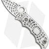 Spyderco "S" Silver Folding Knife (Satin Plain) C109SLP -Spyderco Sales spyderco s silver