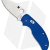 Spyderco Sage 3 Knife W/ Bolt Action G-10 Handle (3" Satin Plain) C123GPBL 2 Spyderco Sage 3 Knife W/ Bolt Action G-10 Handle (3" Satin Plain) C123GPBL -Spyderco Sales spyderco sage 3 c123gbl