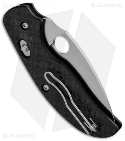 Spyderco Sage 3 Bolt Action Knife Carbon Fiber/G-10 (3" Satin) C123CFBAP 4 Spyderco Sage 3 Bolt Action Knife Carbon Fiber/G-10 (3" Satin) C123CFBAP - Image 2