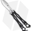 Spyderco SmallFly Butterfly Knife Balisong Flipper Black (3" Satin) B02GP -Spyderco Sales spyderco spyderfly b02gp