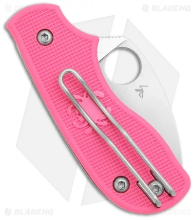 Spyderco Squeak SlipIt Knife Pink FRN (2" Satin) C154PPN 4 Spyderco Squeak SlipIt Knife Pink FRN (2" Satin) C154PPN - Image 2