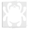 Spyderco Bug Mirror Decal (White) -Spyderco Sales spyderco sticker decal white skt1 cm