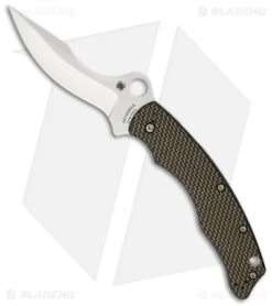 Spyderco Szabo Folder Gold Lined Carbon Fiber (4.6" Satin) C146CFP