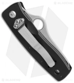 Spyderco Terzuola Jr. Liner Lock Knife Aluminum (2.75" Satin Serr) -Spyderco Sales spyderco terzuola jr BHQ 36972 er side