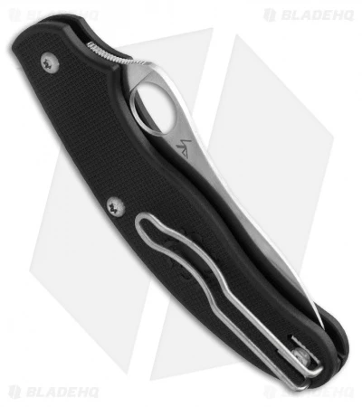 Spyderco UKPK Penknife Lightweight FRN Folding Knife (2.94" Satin) C94PBK3 4 Spyderco UKPK Penknife Lightweight FRN Folding Knife (2.94" Satin) C94PBK3 - Image 2