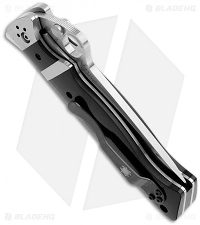 Spyderco Vallotton Sub-Hilt G-10 D/A Automatic Conversion Knife (3.75" Satin) 5 Spyderco Vallotton Sub-Hilt G-10 D/A Automatic Conversion Knife (3.75" Satin) - Image 3