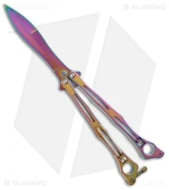 Spyderco Spyderfly Butterfly Knife Spectrum Stainless Steel (4.25" Rainbow)