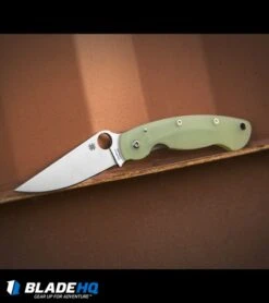 Spyderco M4 Military Knife Natural G-10 (4" Satin) C36GM4P Exclusive 12 Spyderco M4 Military Knife Natural G-10 (4" Satin) C36GM4P Exclusive -Spyderco Sales spyerdo military jade m4 C36GM4P BHQ 37116 dl 3